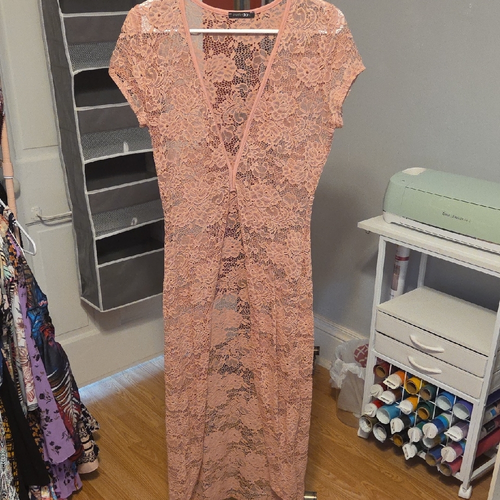 Papermoon Coral Lace Dress